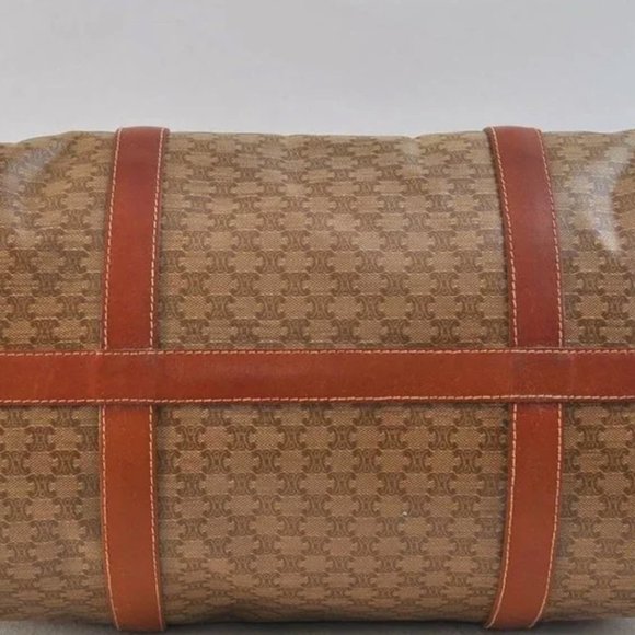 Beautiful CELINE Vintage Macadam Blason Pattern Hand Bag Purse PVC Leather - Picture 12 of 17